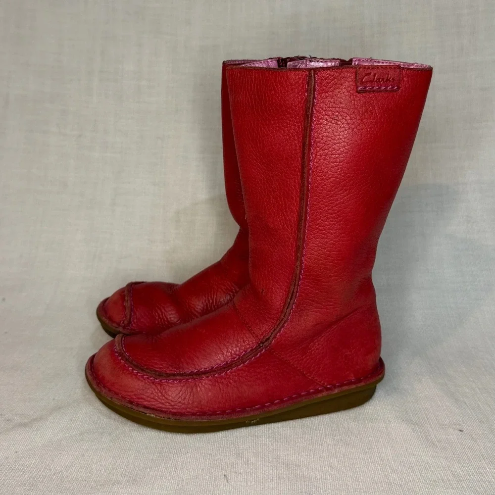 Clarks girls leather